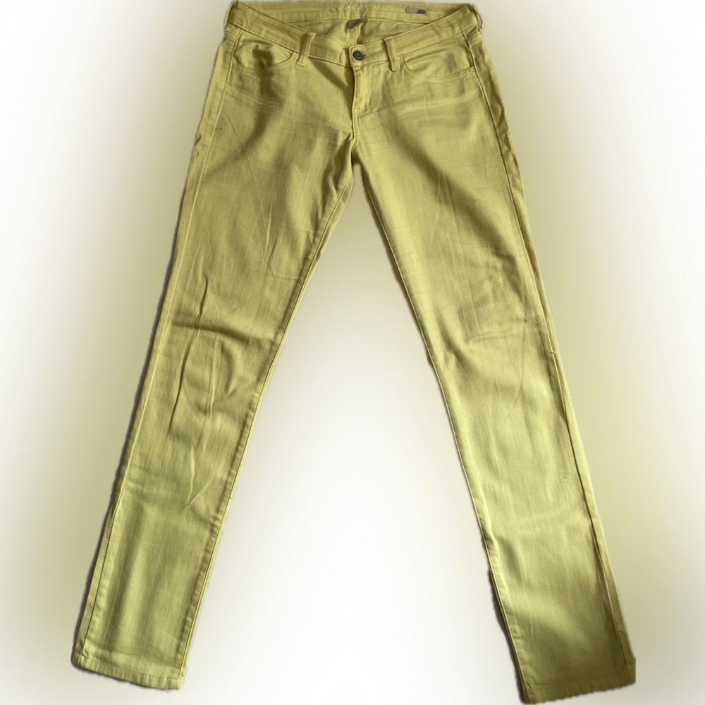 Arizona Jean Company Men's Light Yellow Skinny Jeans